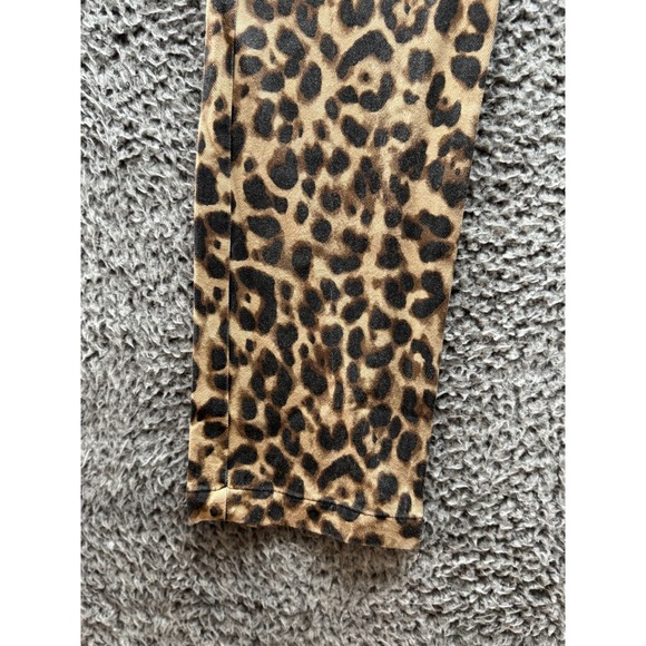 Reformation Women's Animal Print‎ Leopard Marlon Stretch High Crop Pants Size 2 - Picture 3 of 12